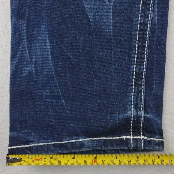 Buckle Black Jeans Slim No. 1 Fit Stretch Stitched Men's "34x34" Actual 36x34 - Picture 8 of 10